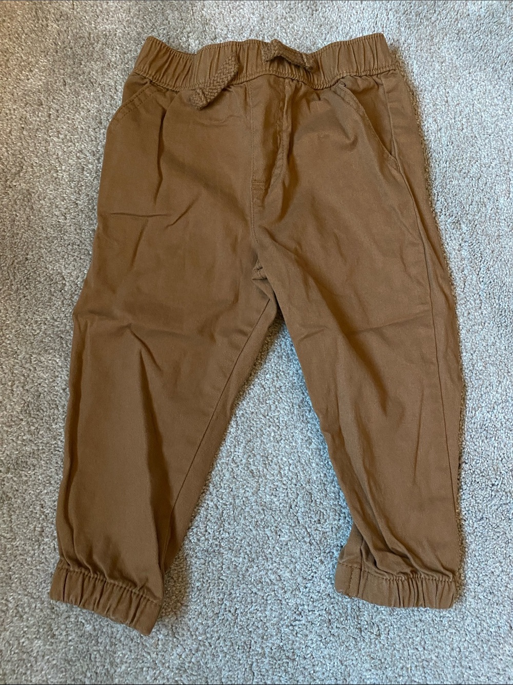 Garanimals 18 Month Brown Elastic-Waist Jogger Pants